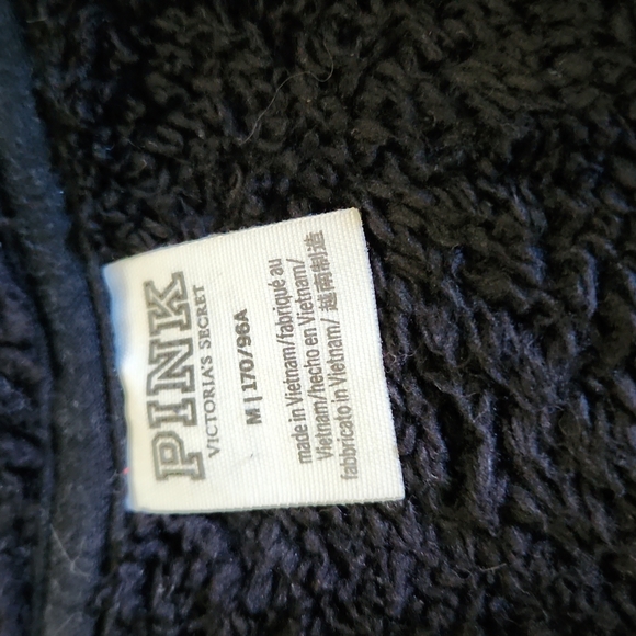 PINK VICTORIA'S SECRET FUZZY HOODIE SIZE M - Picture 7 of 13